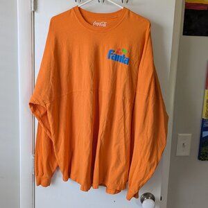 Spirit Jersey Fanta Orange Long Sleeve Shirt size Large